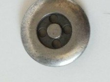 Round Grey 4-Hole Metal Button 5 pcs.