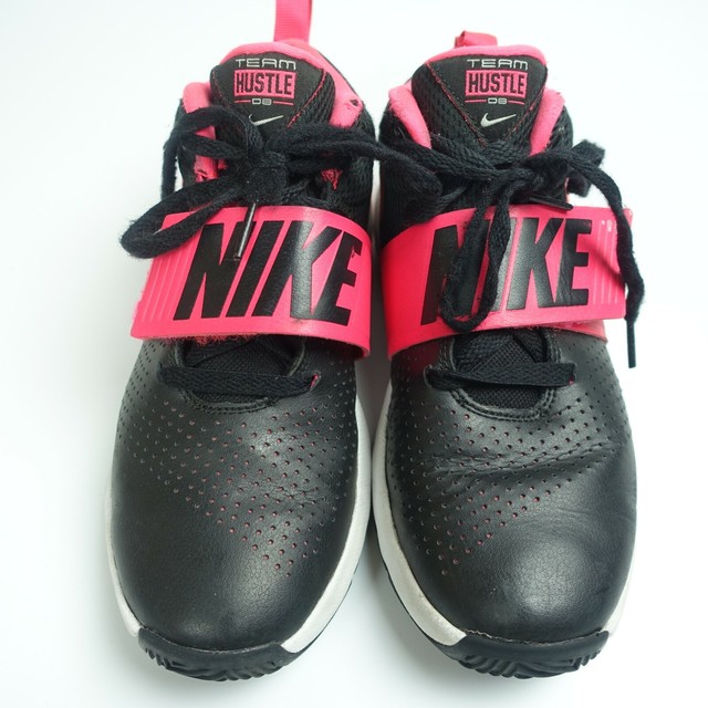 Youth Girls Black & Pink NIKE TEAM HUSTLE D8 881941-002 Sneakers Shoes Sz 6 Y | eBay