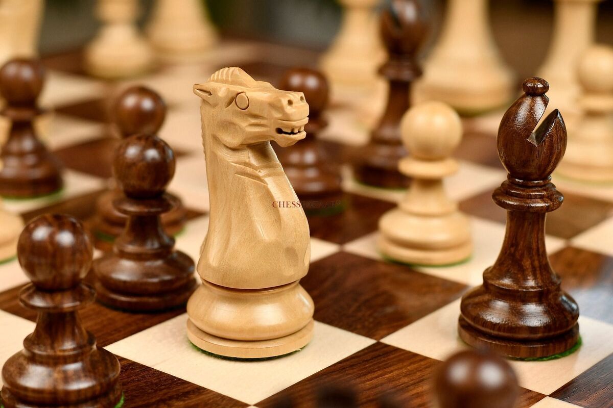 Buy Grandmaster Staunton Chess Pieces Set in 3.75 King