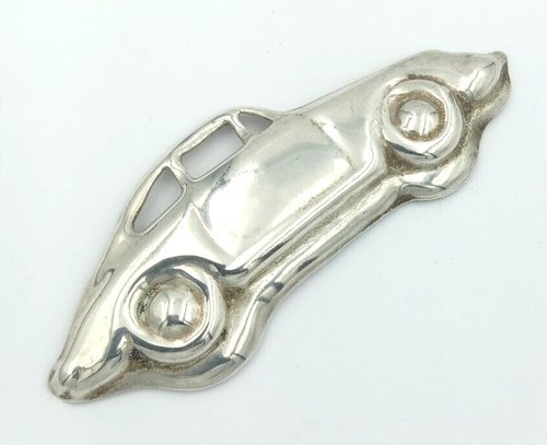 Spilla vintage grande argento sterling Taxco Mexico TM-01 Porsche 911 auto sportiva - Foto 3 di 5