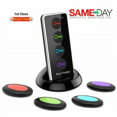 Key Finder, Esky 4 in 1 Wireless Key Tracker Remote Control RF Item Locator with