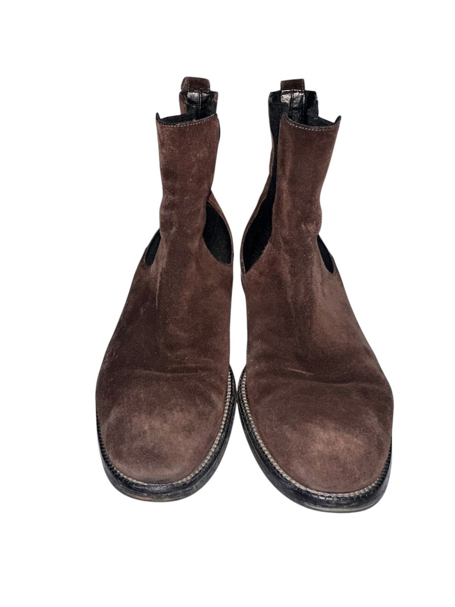 Mens GUCCI GUCCI Sidengore Boots US7 BRW Leather 256346 for sale