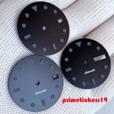 Fit NH35 NH36 Black 29mm Automatic Watch Dial+Hands Set Wristwatch Face Parts