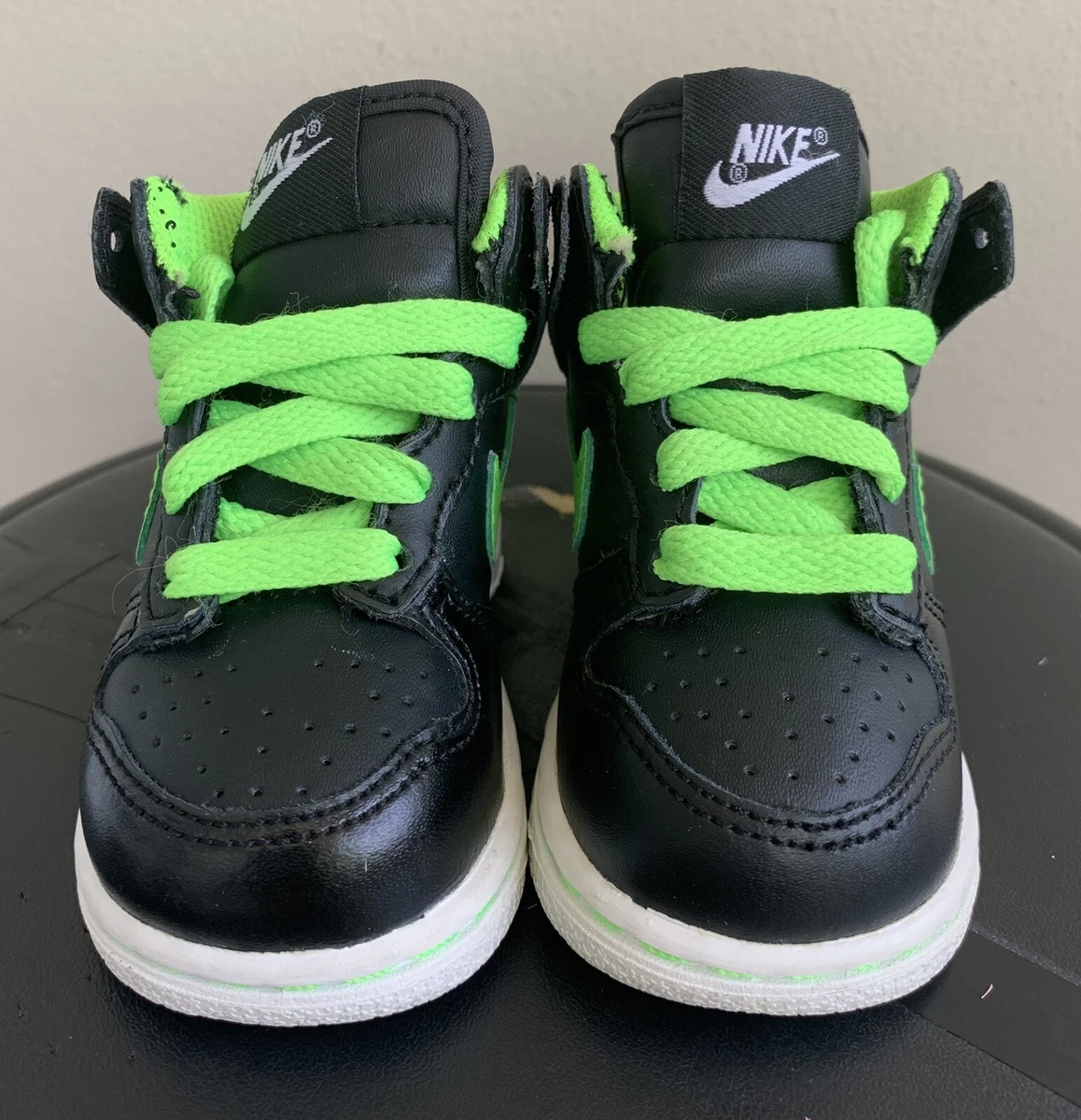 2010 Nike Lil Dunk High ND TD sz 4c GIT Elec Green not sb ben jerry travis  scott
