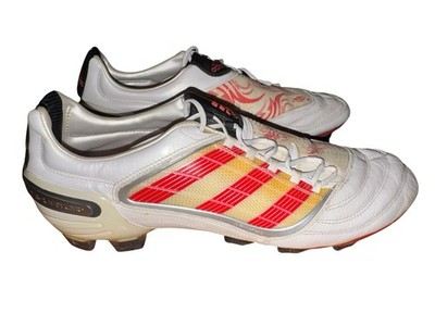 Adidas Predator x FG David Beckham FG Soccer Cleats White Red Men's US 13