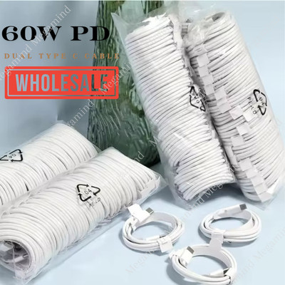 PD 60W USB-C to USB-C Cable Fast Charger Cord Lot For iPhone 17/16/15/Samsung/LG