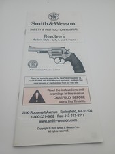 Smith & Wesson Revolver Modern Style J,K,L,N Frame Owner Manual 2019