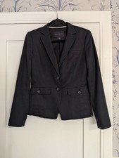 Banana Republic Women's Navy Structured Two-Button Blazer Size 6