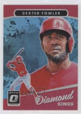 2017 Donruss Optic Diamond Kings Carolina Blue Prizm 2/50 Dexter Fowler #26 ly9