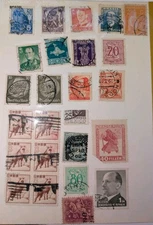 Vintage Worldwide Stamp Album Lot w/ France Libre SPM Oceania Monaco Collection