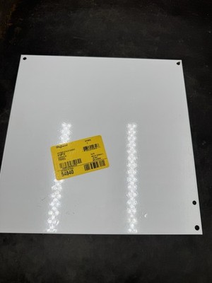Hoffman A12P12 Backplanel, White Steel 54840
