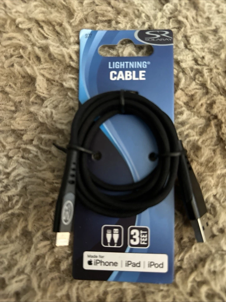 iPhone charger fast charging tangle free 3ft USB to iPhone iPad iPod iPhone  - Image 2 of 4