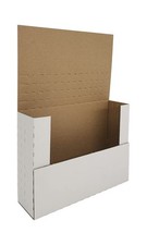 50 Pack DVD Box Mailers 7.5x5.5x2 Inch Corrugated Adjustable White Box