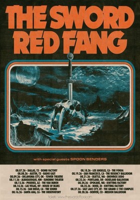 The Sword, Red Fang announce summer 2026 US tour poster