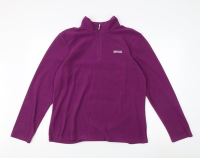 Regatta Henley Fleece-Sweatshirt Damen lila UK 16