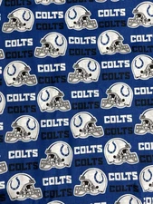 2 7/8 Yds Colts Fabric (new)