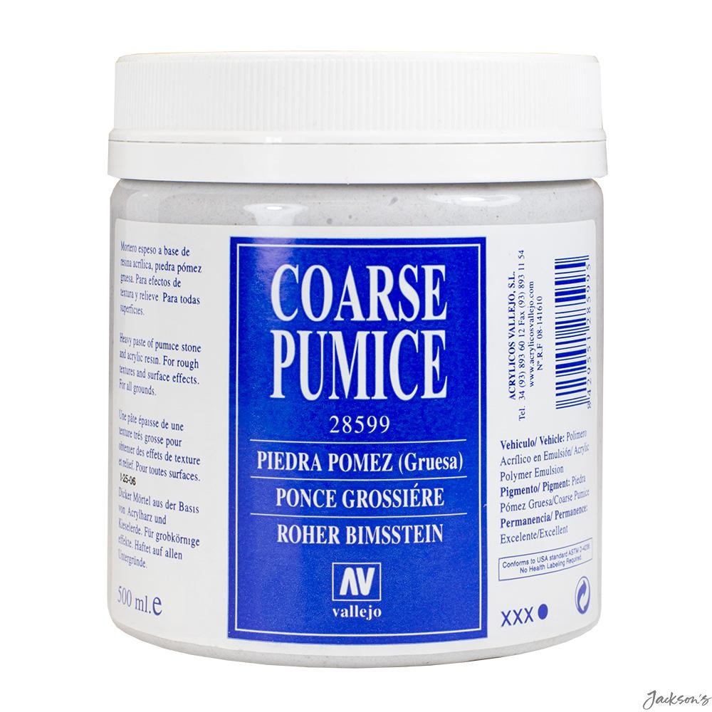 Vallejo : Acrylic Rough Grey Pumice Paste Medium : 500ml
