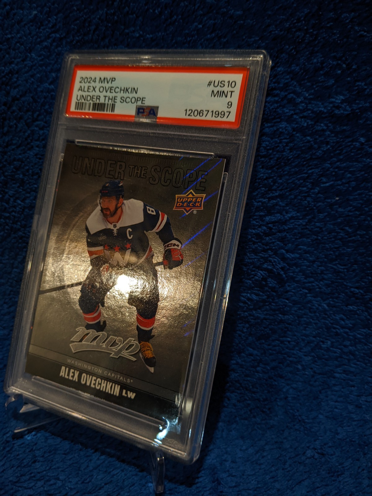 2024-25 Upper Deck MVP - Alexander Ovechkin PSA 9 #US-10 view 4