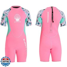 Wetsuit Kids Full Suits 2.5mm Neoprene Wet Suit UV Protection Keep Warm Long ...