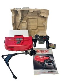 Nintendo Virtual Boy Boxed Set w/ Manual Tested Working VUE-S-RAJPN Japan