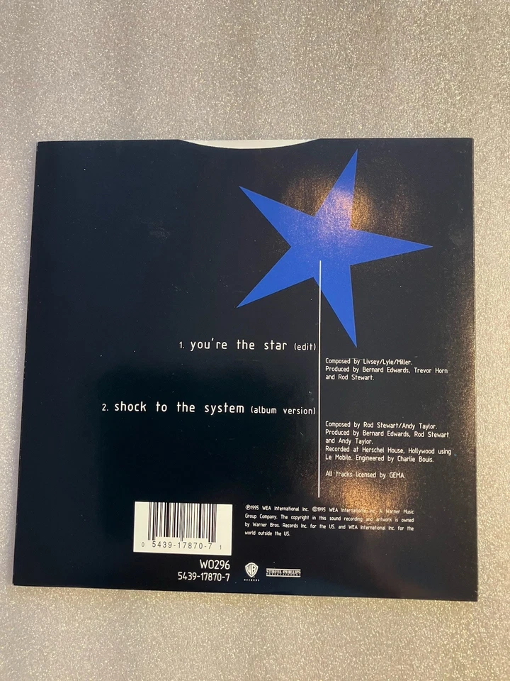 Rod Stewart - You’re The Star 7” Vinyl Record In Mint Condition - Image 3 of 3