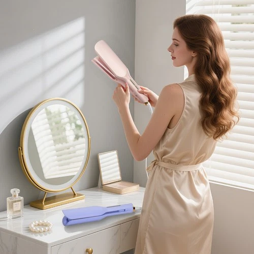 Welleneisen Lockenstab Locken für Haare 32mm Meerjungfrau Welleneisen 2 Farben - Bild 2 von 13