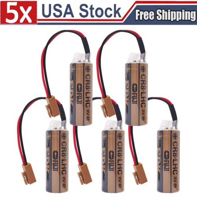 #ad ❏ 5X FUJI CR8.LHC 3V Battery FDK CR8 LHC For Fanuc battery A98L 0031 0012 $40.69