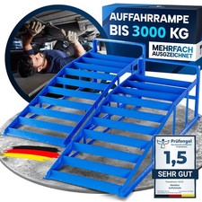 WERKTHOR rampe di accesso per auto set di 2 metallo - rampa per auto per carichi pesanti 3t - antiscivolo