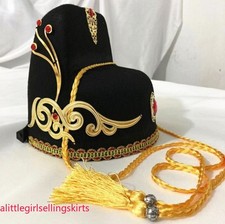 Chinese Ancient Hanfu Hat Men Ming Dynasty Official Black Gauze Hat Headdress