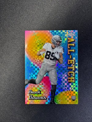 2024 Topps Chrome Brock Bowers RC All-Etch X-Fractor #CAE-BB Raiders Rookie