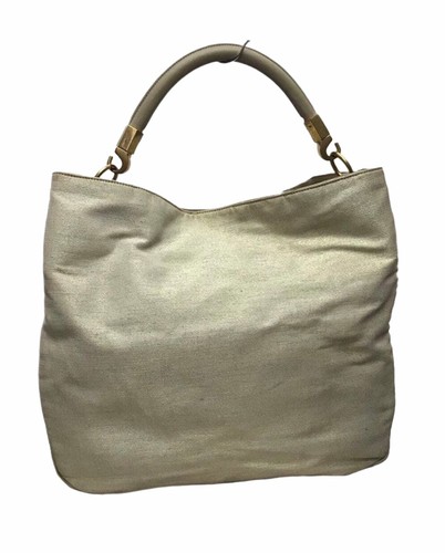 Saint Laurent YSL Sac Y Now Tote Shoulder Bag Lame Beige Used Japan