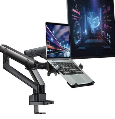 AVLT Laptop and Monitor Arm Desk Mount Top Mounting Premium Aluminum AVLT-DM15-1