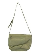 Women's Beige Faux Leather Shoulder Bag Purse with Zippers  Buckle Strap