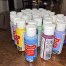 Acrylic Paint Lot Craft smart 26 Assorted Colors