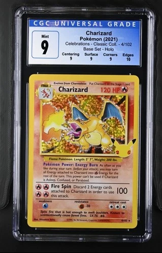 2021 Pokemon Celebrations Classic Collection #4/102 Charizard CGC 9