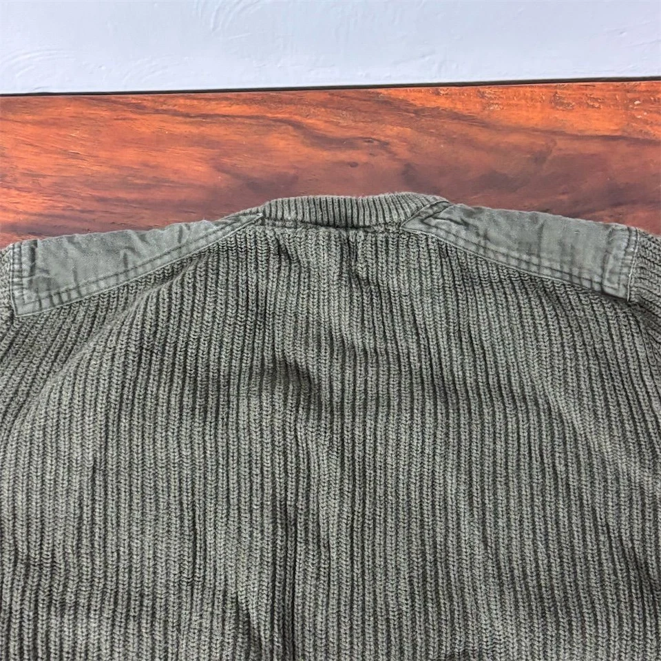 Suéter Jersey William Rast Para Hombre Tejido Verde Ejército Talla L Informal Foto 4 de 4