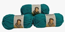 *NEW*BERNAT SOFTEE CHUNKY YARN*EMERALD*LOT OF 3*324 YDS TOTAL*SUPER BULKY WEIGHT