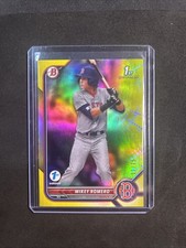 2022 Bowman Draft 1st Edition Yellow Foil 11/75 Mikey Romero #42