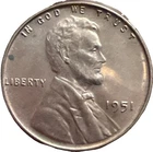 1951 Proof Lincoln Wheat Penny Cent Actual Coin 1333