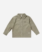 Rylee + Cru Enzo Shirt Fern Outerwear Kids Size 8-9 Years Lightweight Jacket