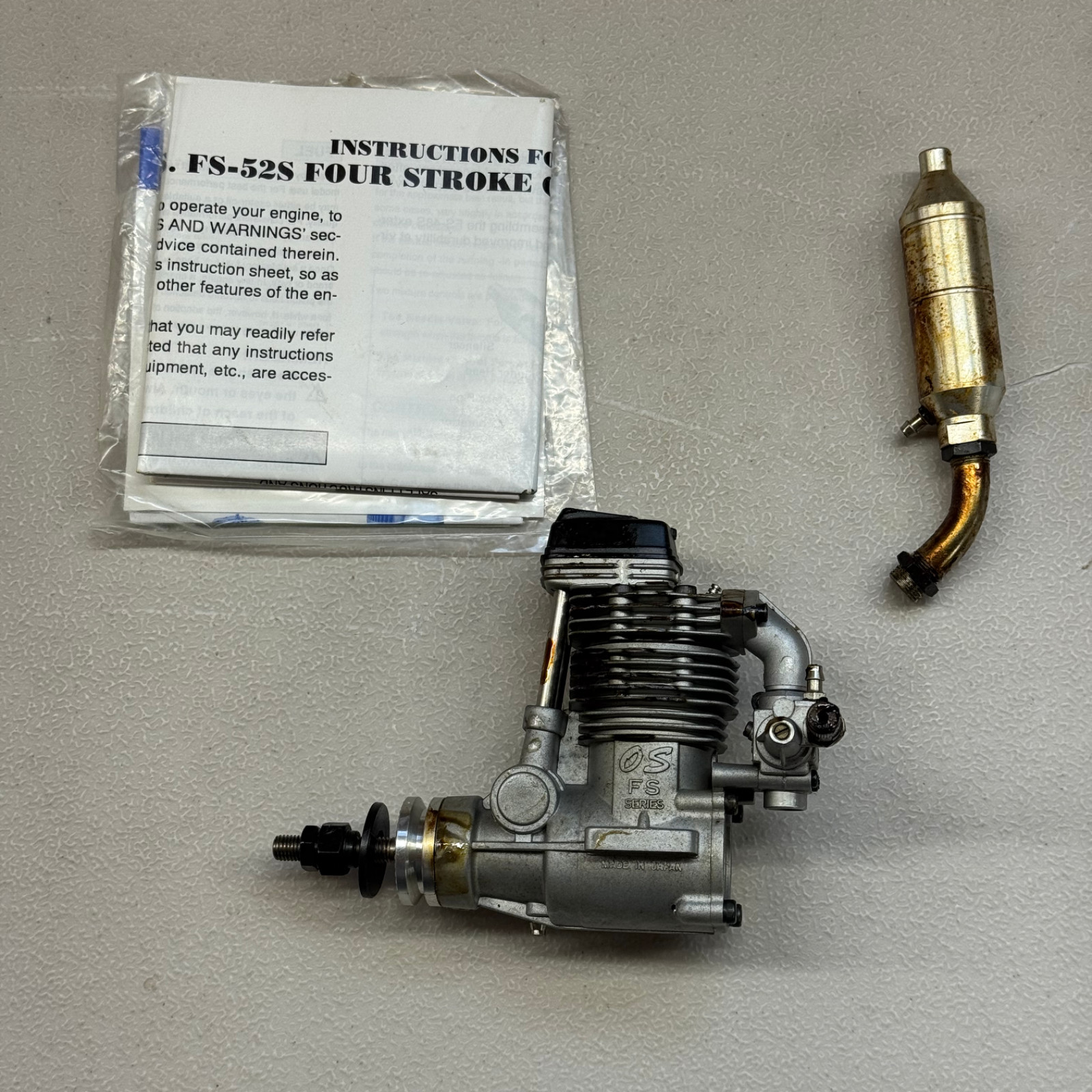 *PARTS ONLY* O.S. Four Stroke FS 52S RC Airplane Engine
