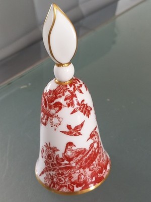Royal Crown Derby RED AVES A74 Candle Snuffer 1981 4,75'' hoch. 1. Qualität
