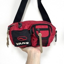 Bolso Bandolera Vintage Vans Cintura Lateral Rojo Informal Surf Patín EE. UU. 90s 00s Y2K
