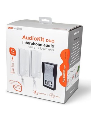 SCS Sentinel PAF0007 Audiokabelgebundene Türsprechanlage für 2 Wohnungen AudioKi