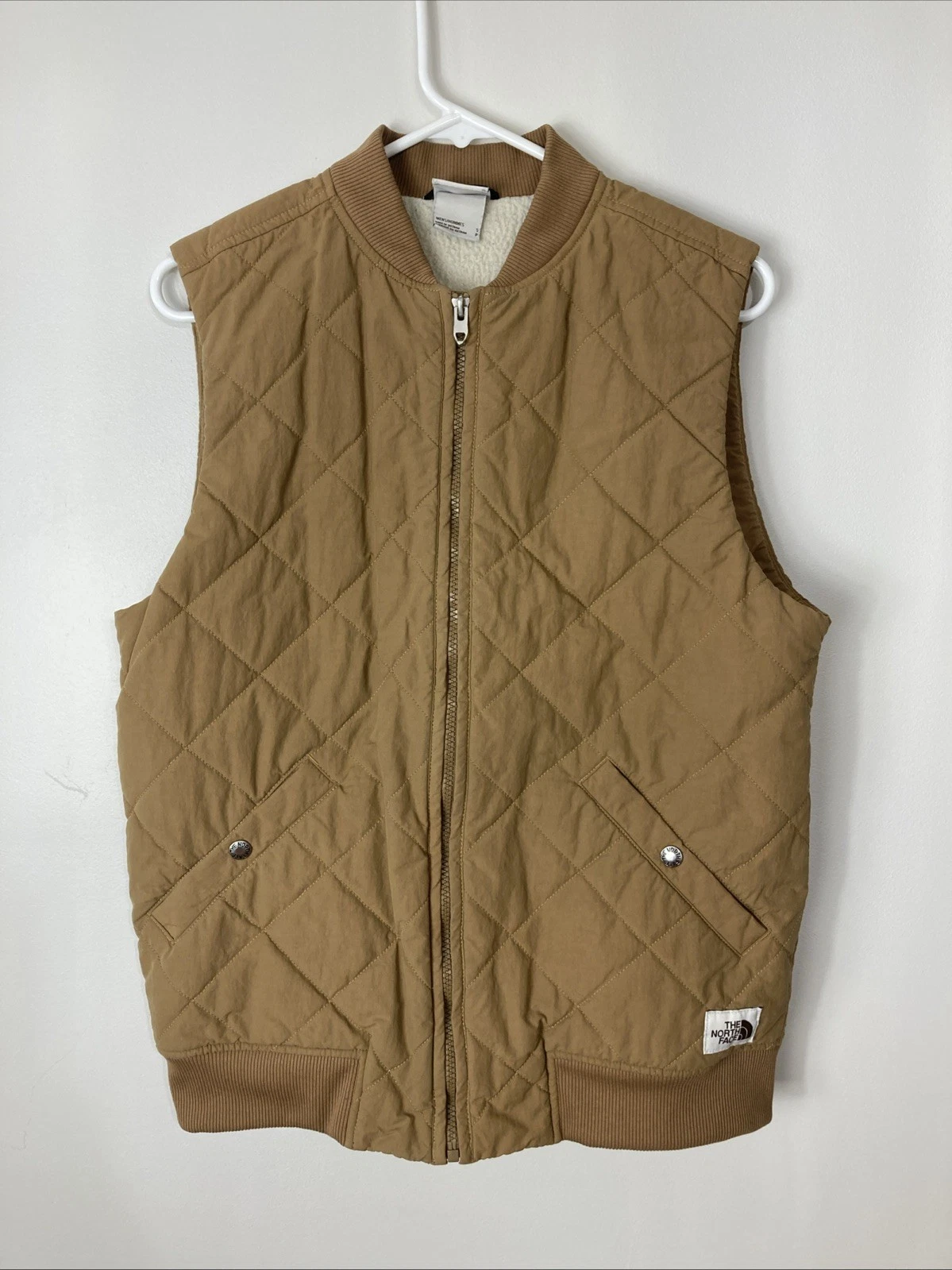 Very Nice North Face Cuchillo Vest Quilted Insulated Sherpa Lined Zip Size SMALL