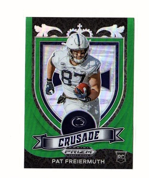 Pat Freiermuth RC 2021 Prizm Draft Picks #173 Crusade Green Prizm