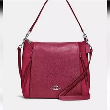 Coach Deep Fuchsia Marlon Crossbody Shoulder ...
