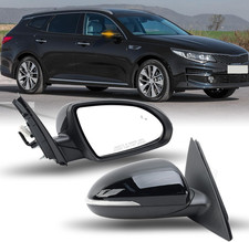 Right Passenger Side Mirror Compatible with Kia Optima 2016-2020 Mirrors with Bl