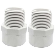 Pack PVC Pipe Fittings Socket x Male Thread SCH40 PVC Male Adapter 2 Inch 2