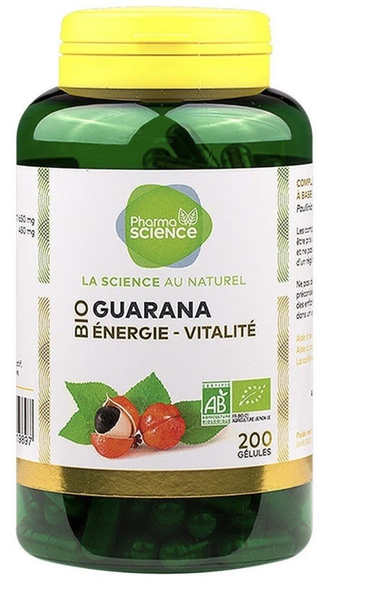 Guarana bio énergie gélules pour la vitalité et la performance physique